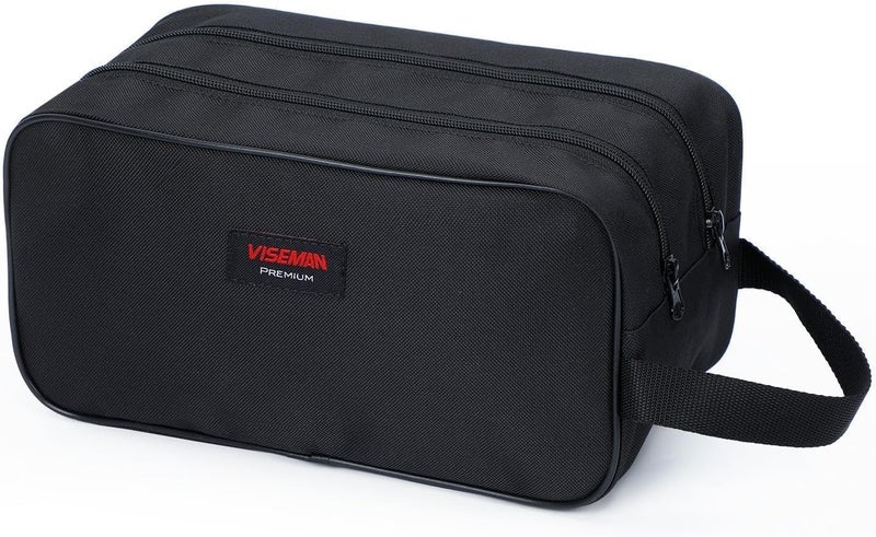 VISEMAN Hockey Accessory Bag - Water-Resistant Equipment Organizer for Tape, Wax, and Laces - Portable Toiletry Pouch with ID Window and Handle for Sports or Travel - Image 1